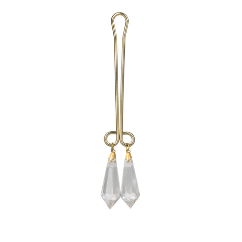 CalExotics Cleopatra Collection Crystal Clear Clitoral Jewelry – Non-Piercing Nickel-Free