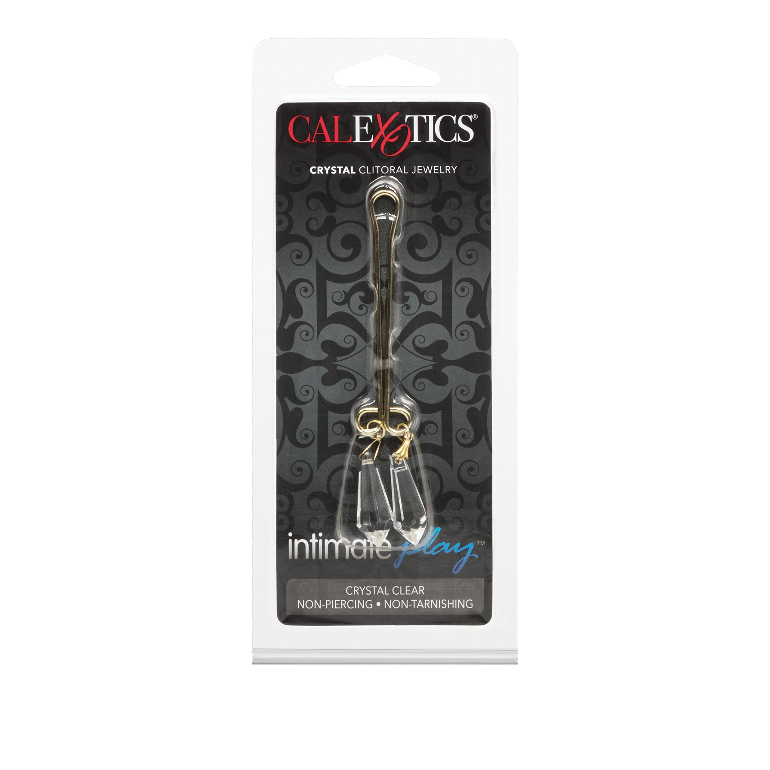 CalExotics Cleopatra Collection Crystal Clear Clitoral Jewelry – Non-Piercing Nickel-Free