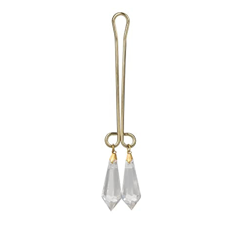 CalExotics Cleopatra Collection Crystal Clear Clitoral Jewelry – Non-Piercing Nickel-Free