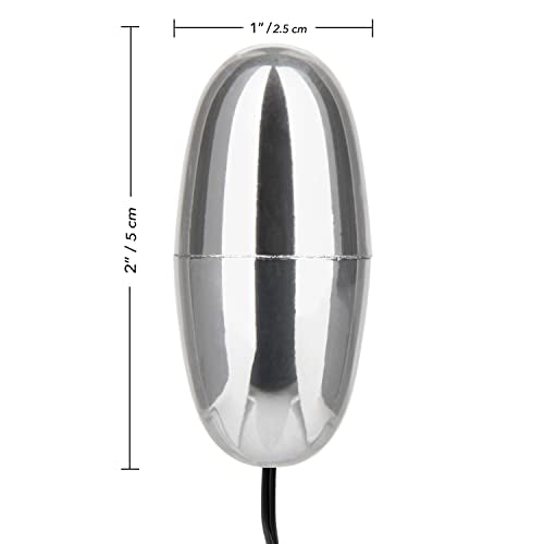 CalExotics Colt Multi-Speed Power Bullet Vibrator - Silver, ABS Plastic, Easy-Grip, 2 AA Batteries Required