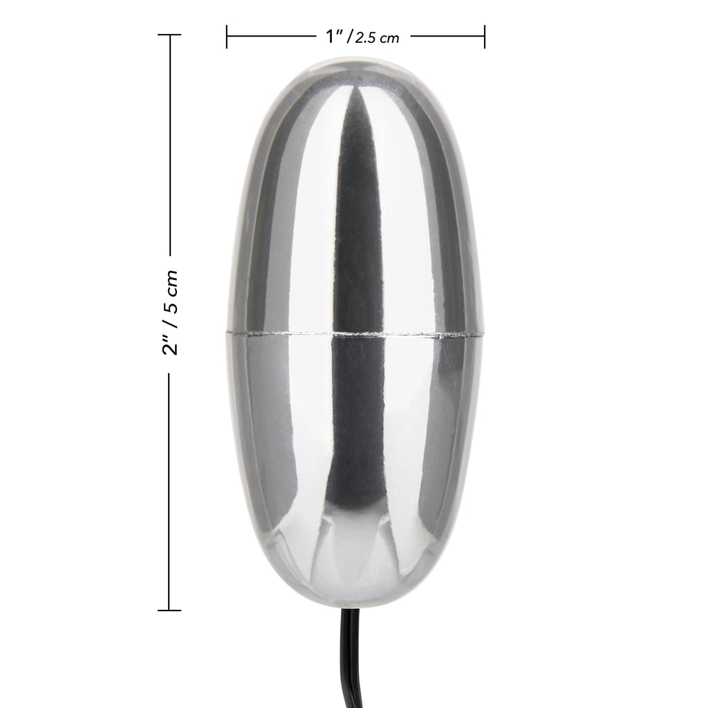 CalExotics Colt Multi-Speed Power Bullet Vibrator - Silver, ABS Plastic, Easy-Grip, 2 AA Batteries Required