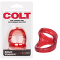 CalExotics Colt Snug Tugger Red Dual Enhancer Ring with Scrotum Support