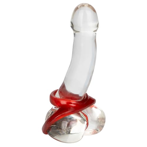 CalExotics Colt Snug Tugger Red Dual Enhancer Ring with Scrotum Support