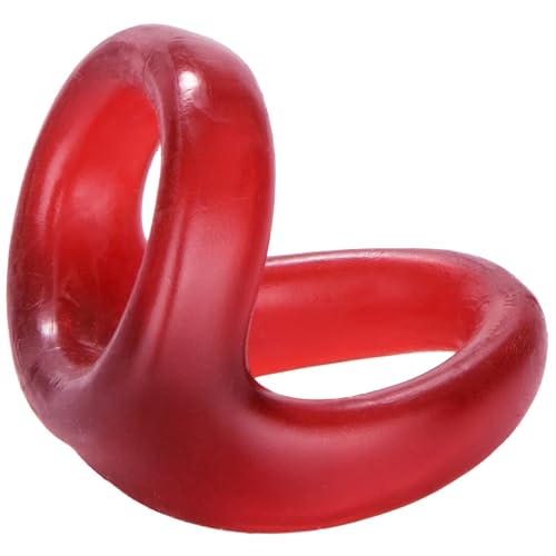 CalExotics Colt Snug Tugger Red Dual Enhancer Ring with Scrotum Support