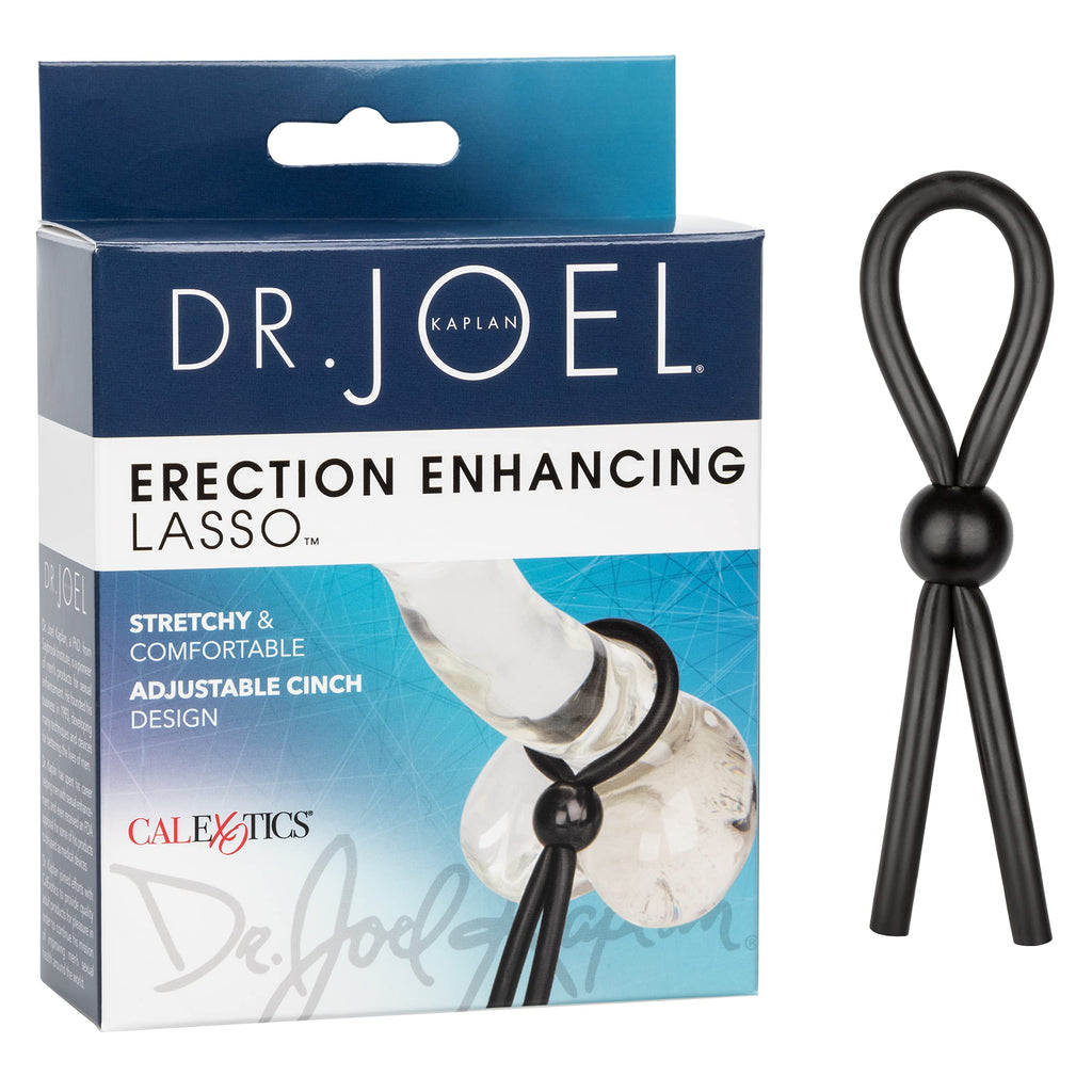 CalExotics Dr. Joel Kaplan Erection Enhancing Lasso Penis Ring - Black Adjustable