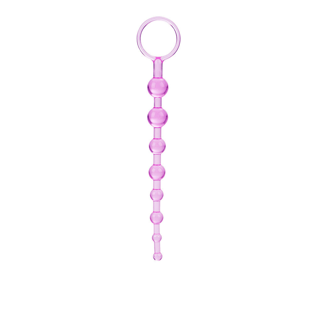 CalExotics First Time Love Beads - Pink Anal Beads for Beginners with Graduated Sizes