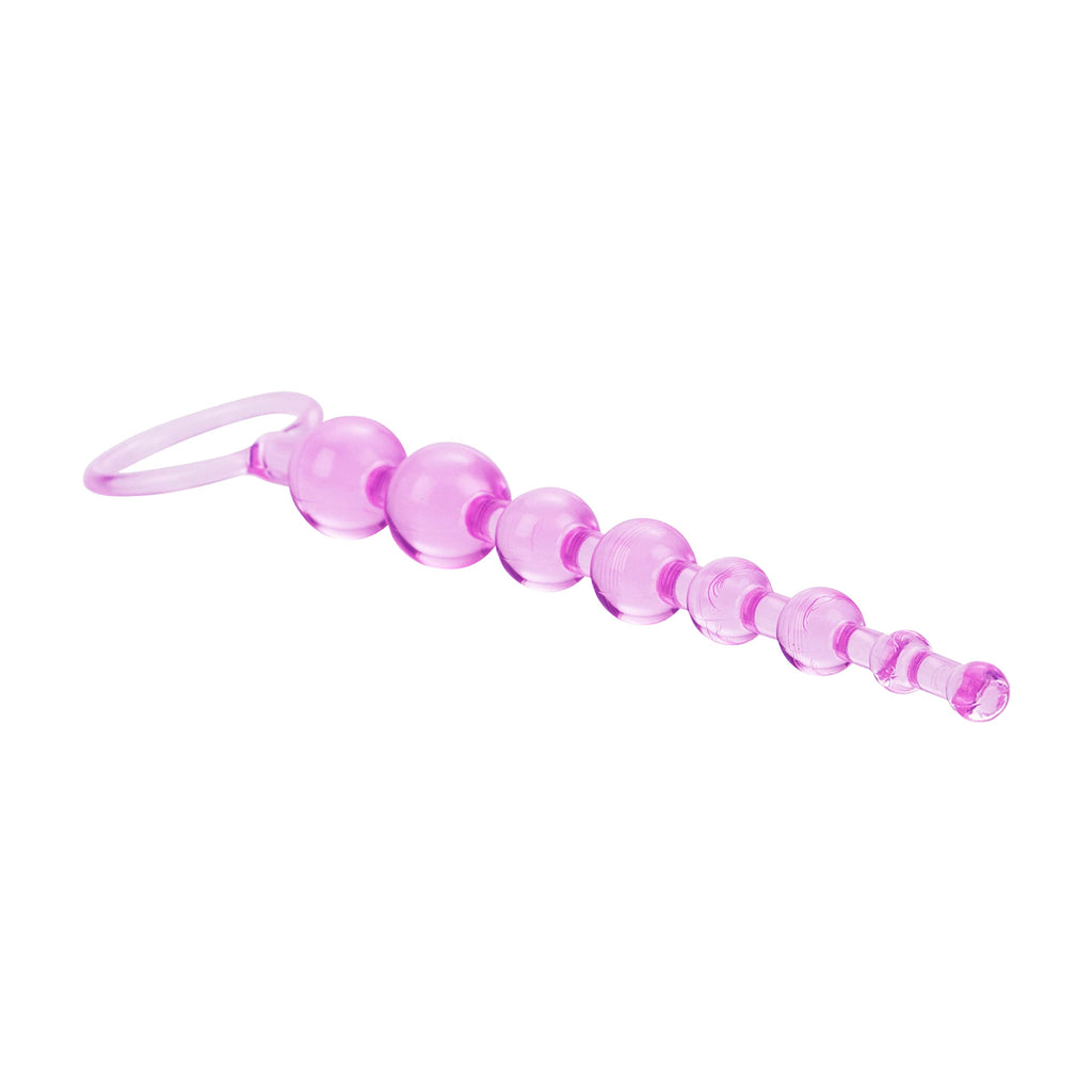 CalExotics First Time Love Beads - Pink Anal Beads for Beginners with Graduated Sizes