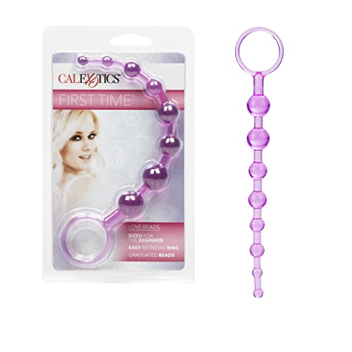 CalExotics First Time Love Beads - Pink Anal Beads for Beginners with Graduated Sizes