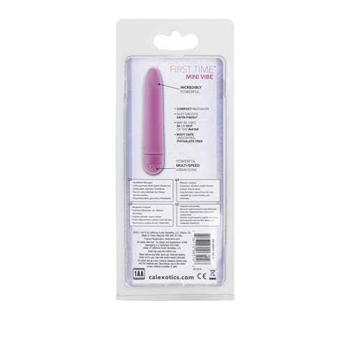 CalExotics First Time Mini Vibrator – Compact Waterproof Clitoral Vibe (Pink)