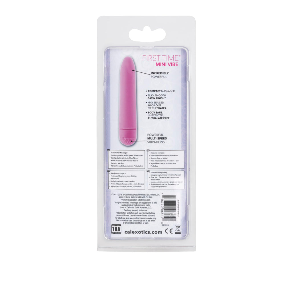 CalExotics First Time Mini Vibrator – Compact Waterproof Clitoral Vibe (Pink)