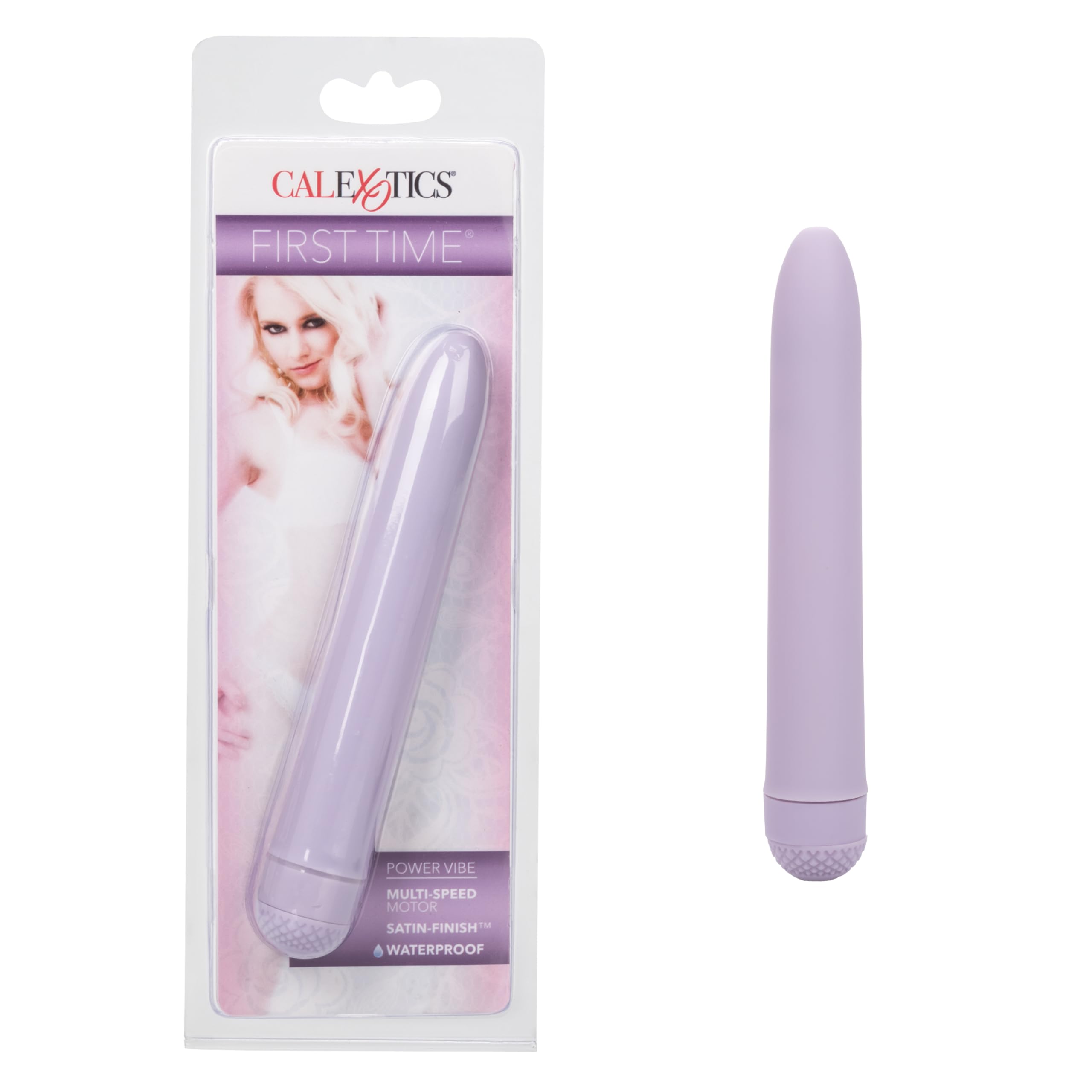 CalExotics First Time Power Vibe Bullet Vibrator, Purple, Multi-Speed, Waterproof