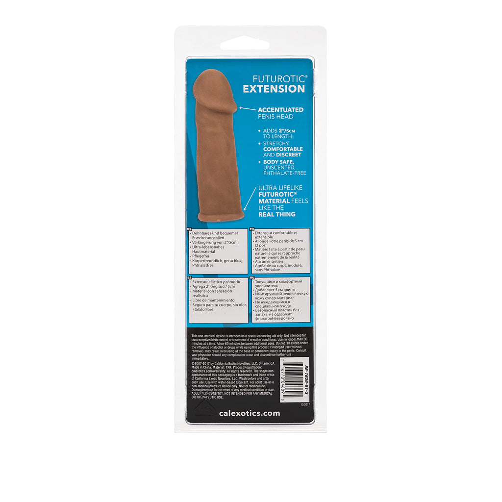 CalExotics Futurotic Penis Extender – Brown, TPE, Adds 2 Inches