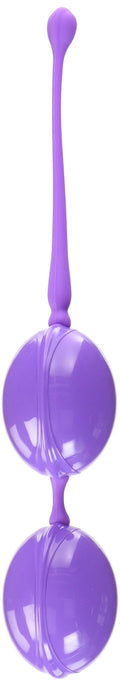 CalExotics Lamour Premium Weighted Pleasure System – Purple Silicone Kegel Balls with Retrieval Cord