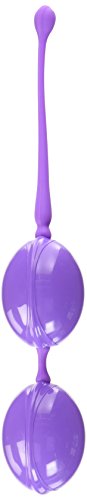 CalExotics Lamour Premium Weighted Pleasure System – Purple Silicone Kegel Balls with Retrieval Cord