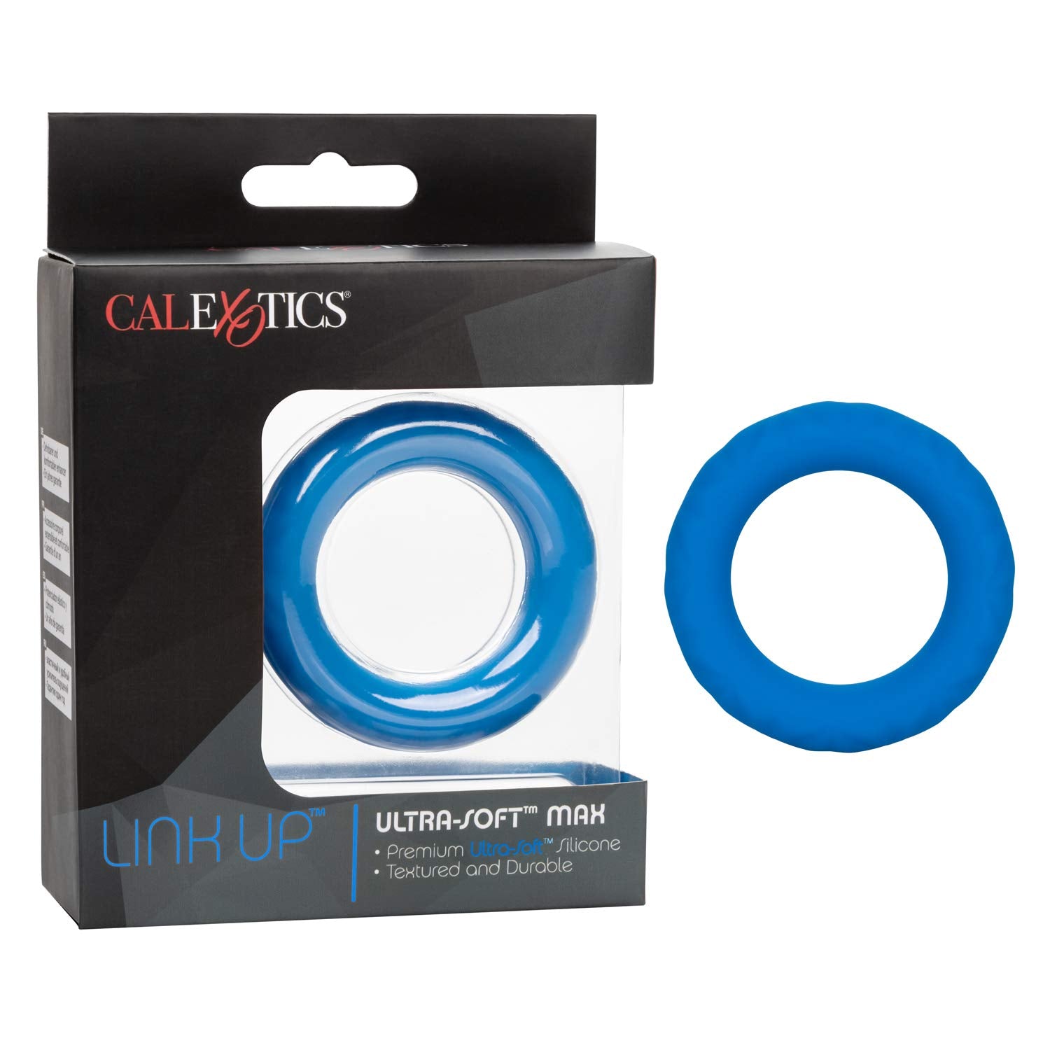 CalExotics Link Up Ultra-Soft Max Premium Liquid Silicone Support Ring - Blue