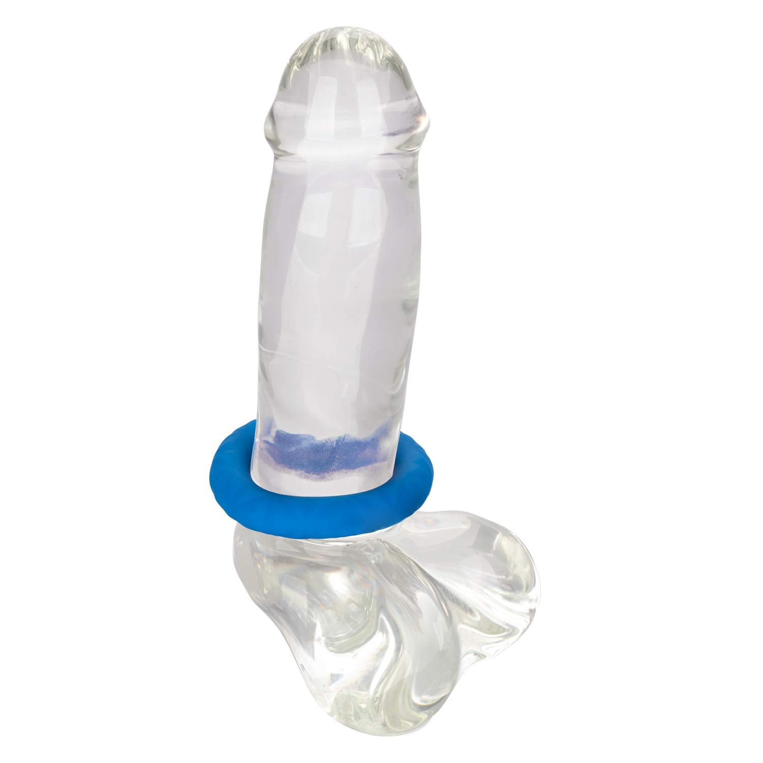 CalExotics Link Up Ultra-Soft Max Premium Liquid Silicone Support Ring - Blue