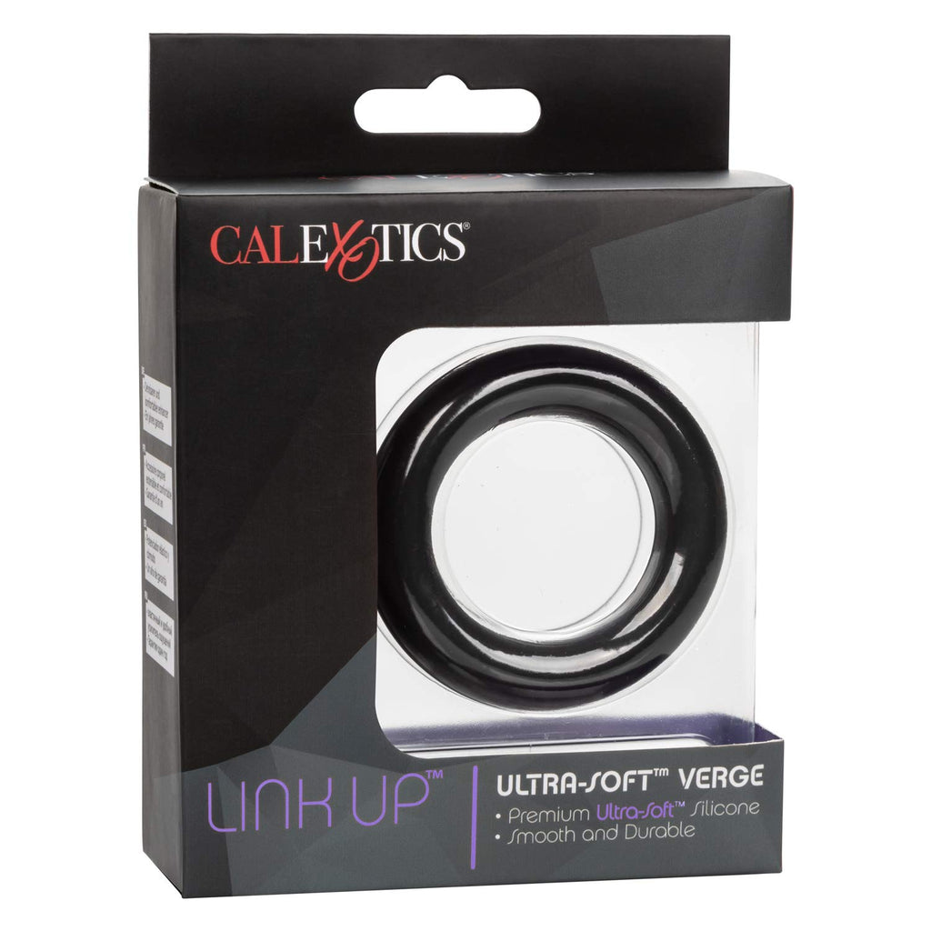CalExotics Link Up Ultra-Soft Verge – Premium Liquid Silicone Support Ring (Black)