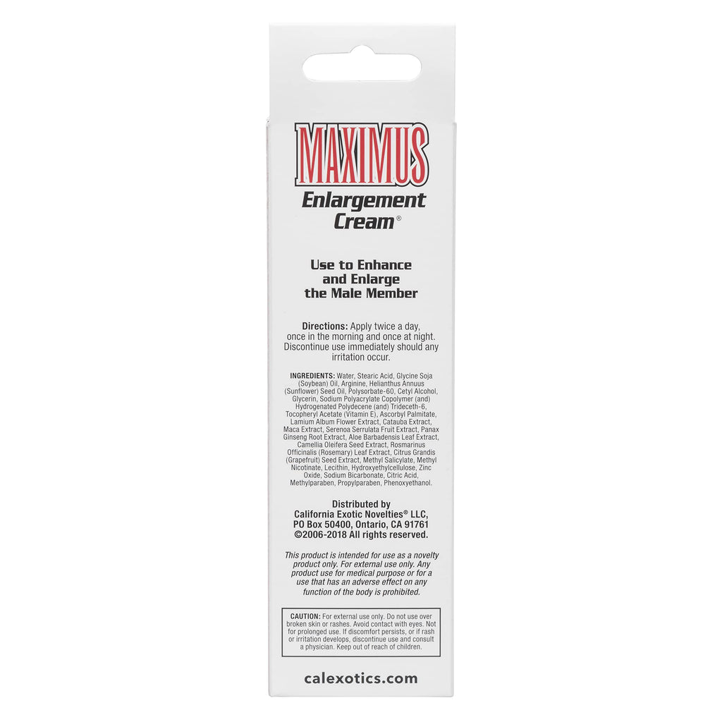 CalExotics Maximus Enlargement Cream – Homeopathic Formula, 1.5 fl oz