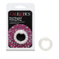 CalExotics Pearl Beaded Prolong Ring – Stretchy Silicone Erection Enhancer with Stimulation Pearls