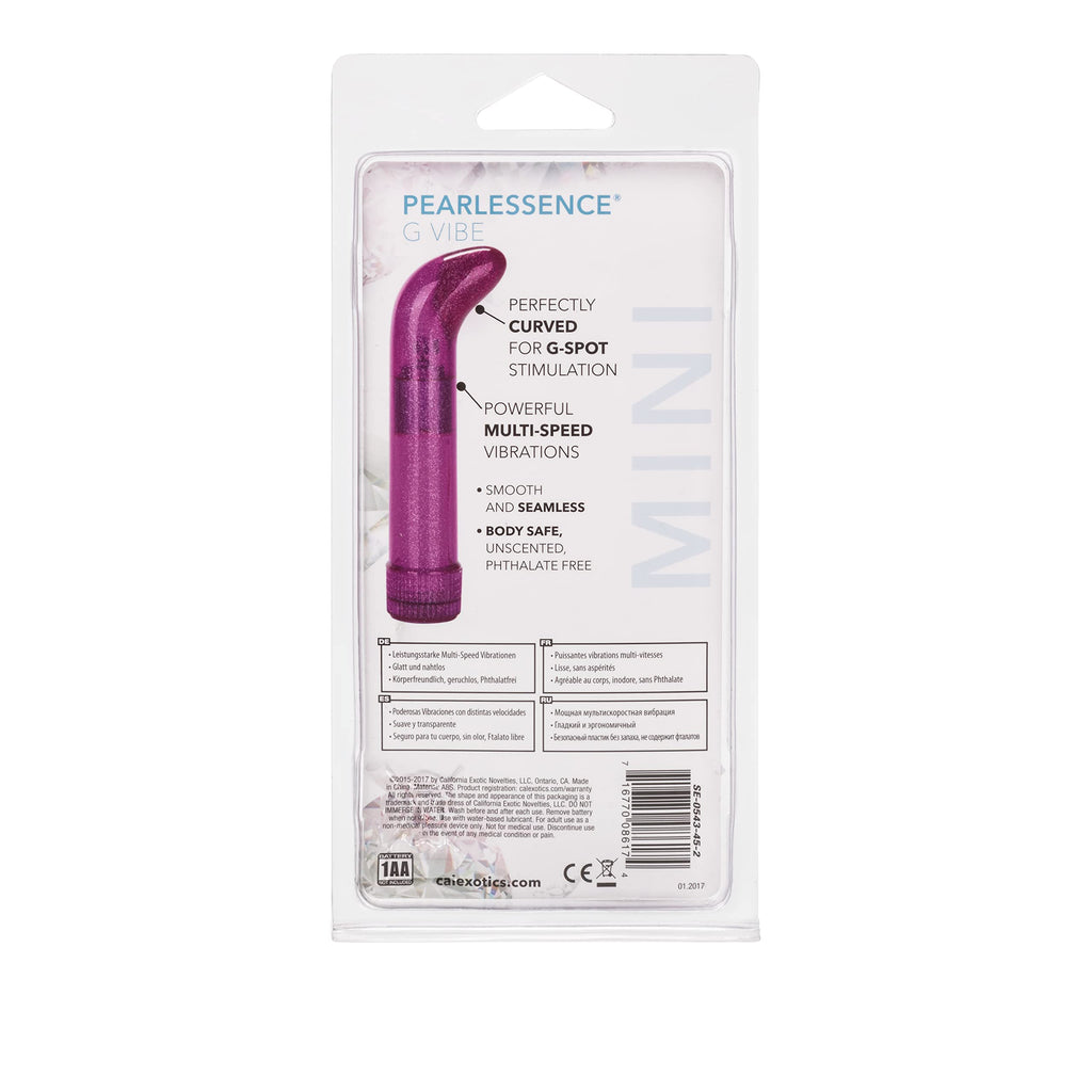 CalExotics Pearlessence G Vibe - Purple Glitter G-Spot Massager with Multi-Speed Vibrations
