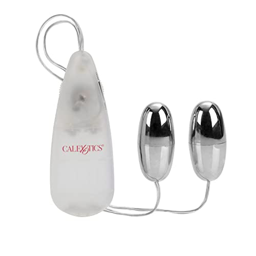 CalExotics Pocket Exotics Double Silver Bullet Vibrator with Wired Remote Control