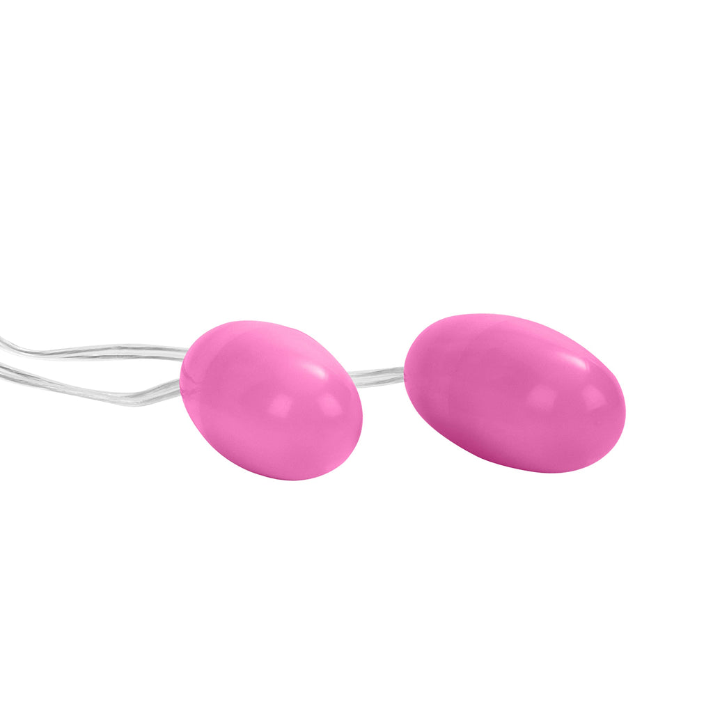 CalExotics Pocket Exotics Vibrating Double Bullet Vibrator – Pink, Multi-Speed, Easy Controller
