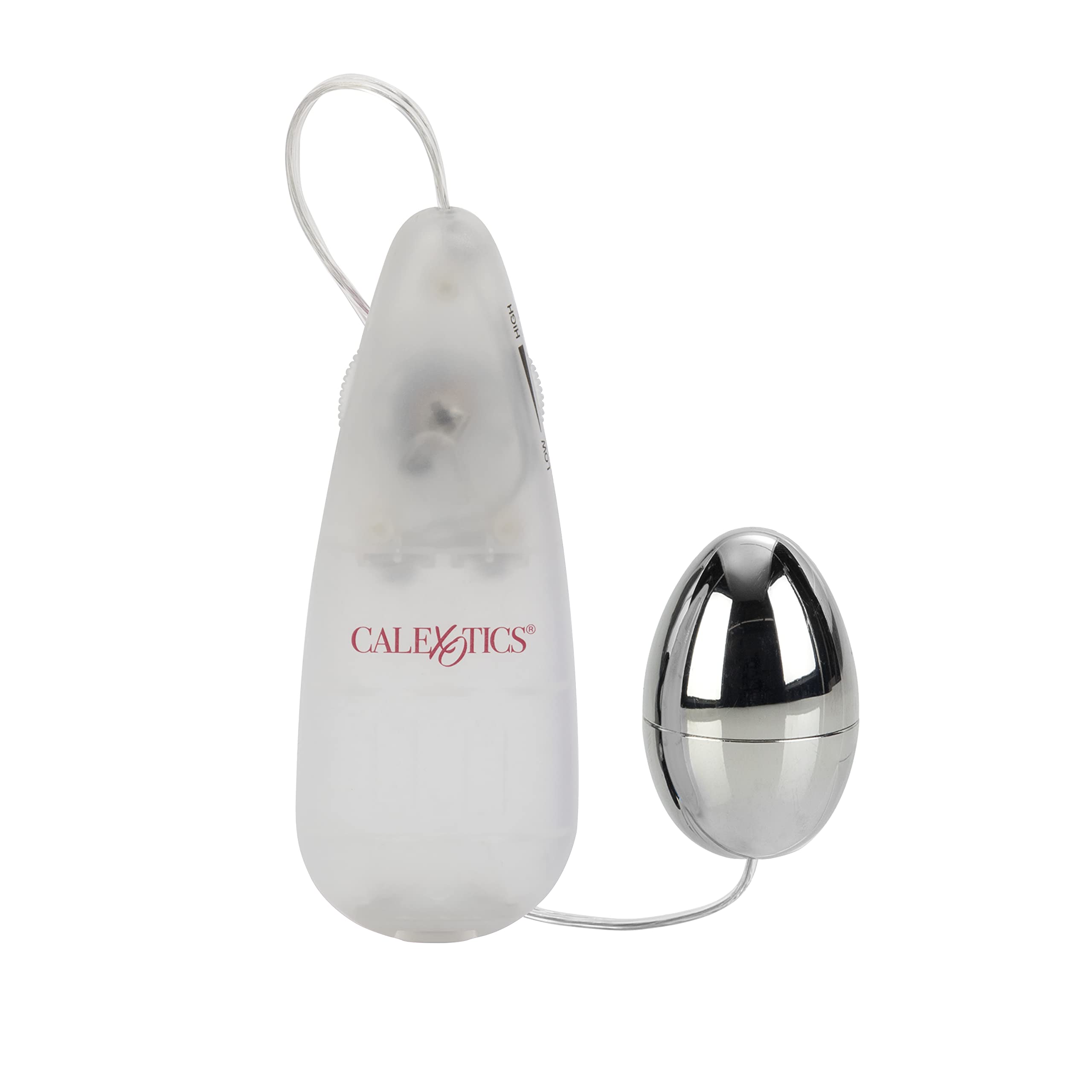 CalExotics Pocket Exotics Vibrating Silver Egg – Powerful Bullet Vibrator