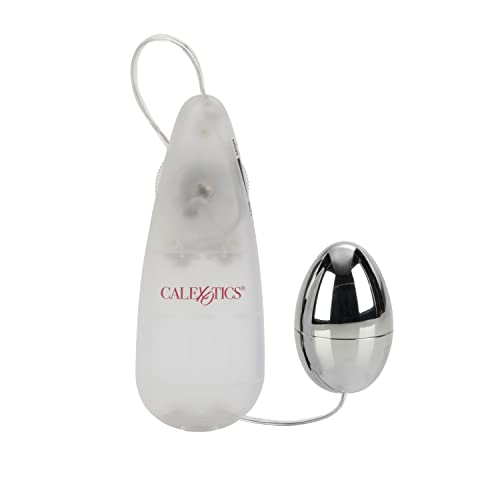 CalExotics Pocket Exotics Vibrating Silver Egg – Powerful Bullet Vibrator