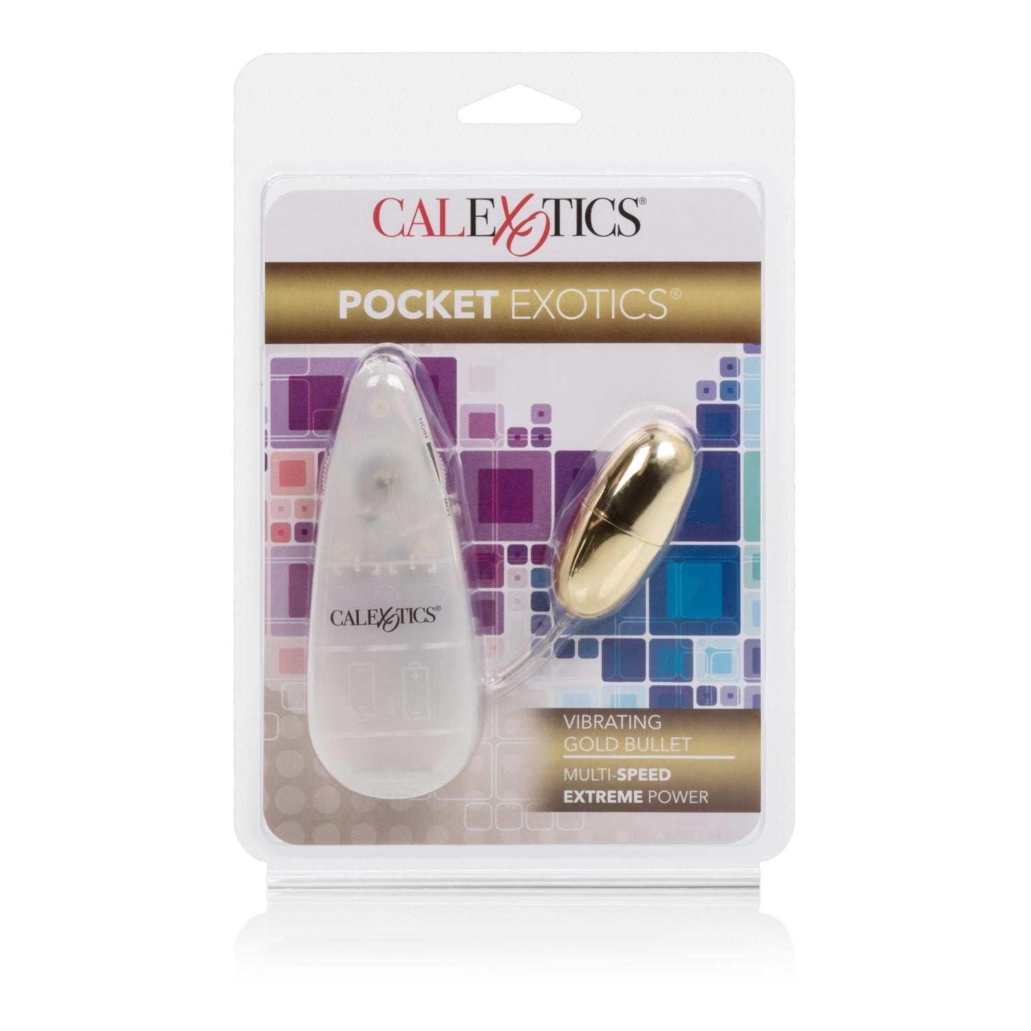 CalExotics Pocket Exotics Wired Bullet Vibrator – Compact Multi-Speed Vibe Egg for Couples or Solo Play, Gold
