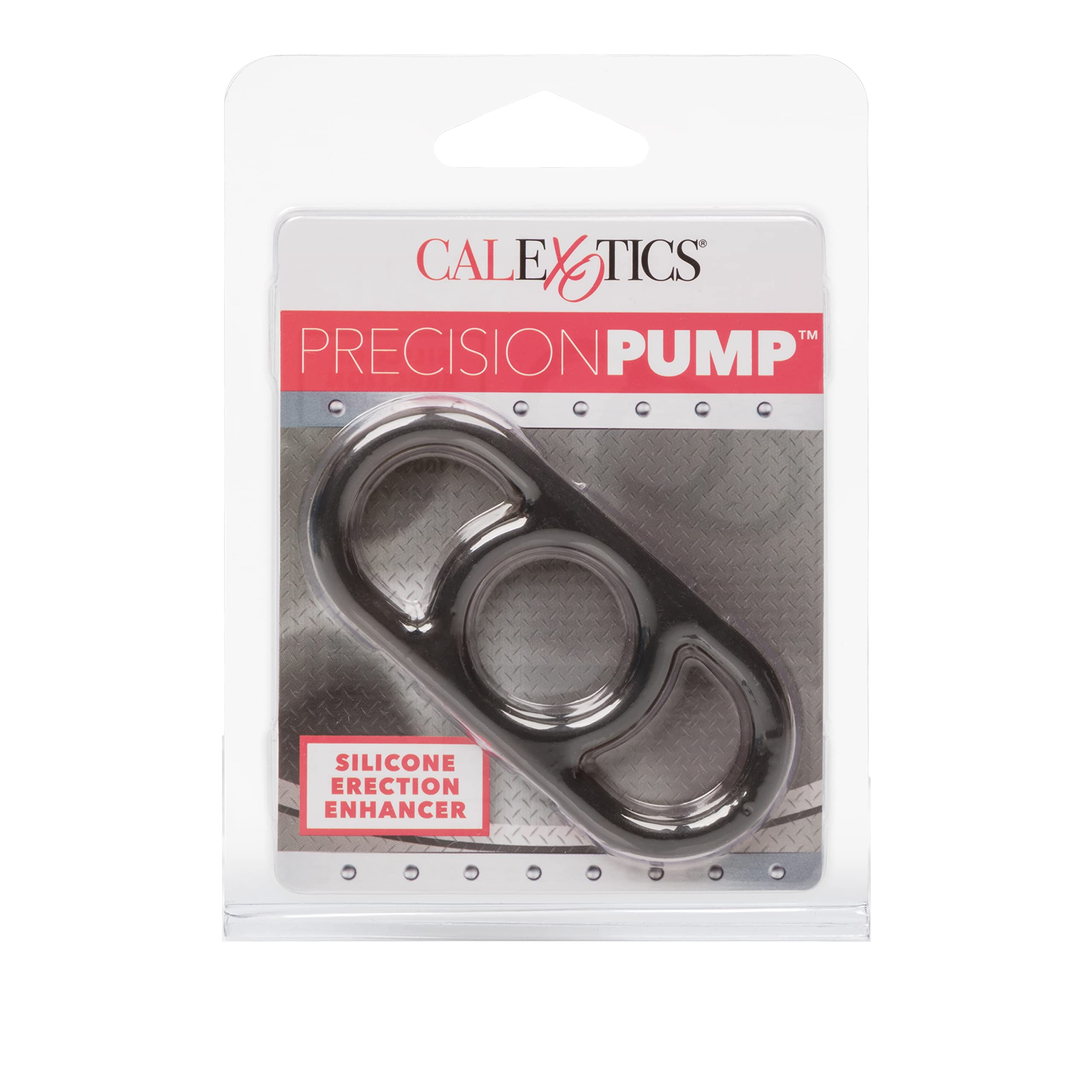 CalExotics Precision Pump Silicone Erection Ring with Handles - Gray