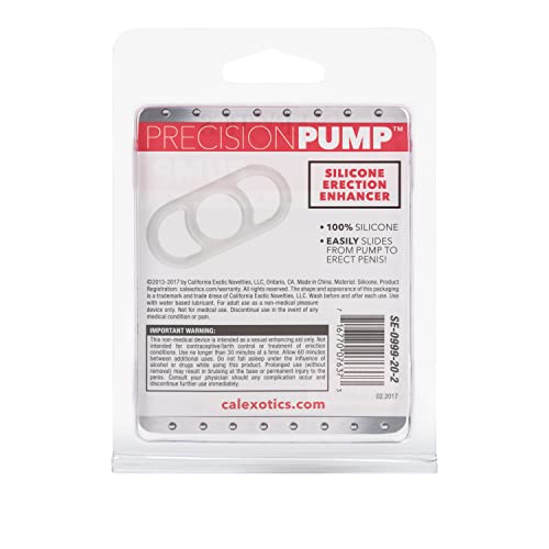 CalExotics Precision Pump Silicone Erection Ring with Handles, White