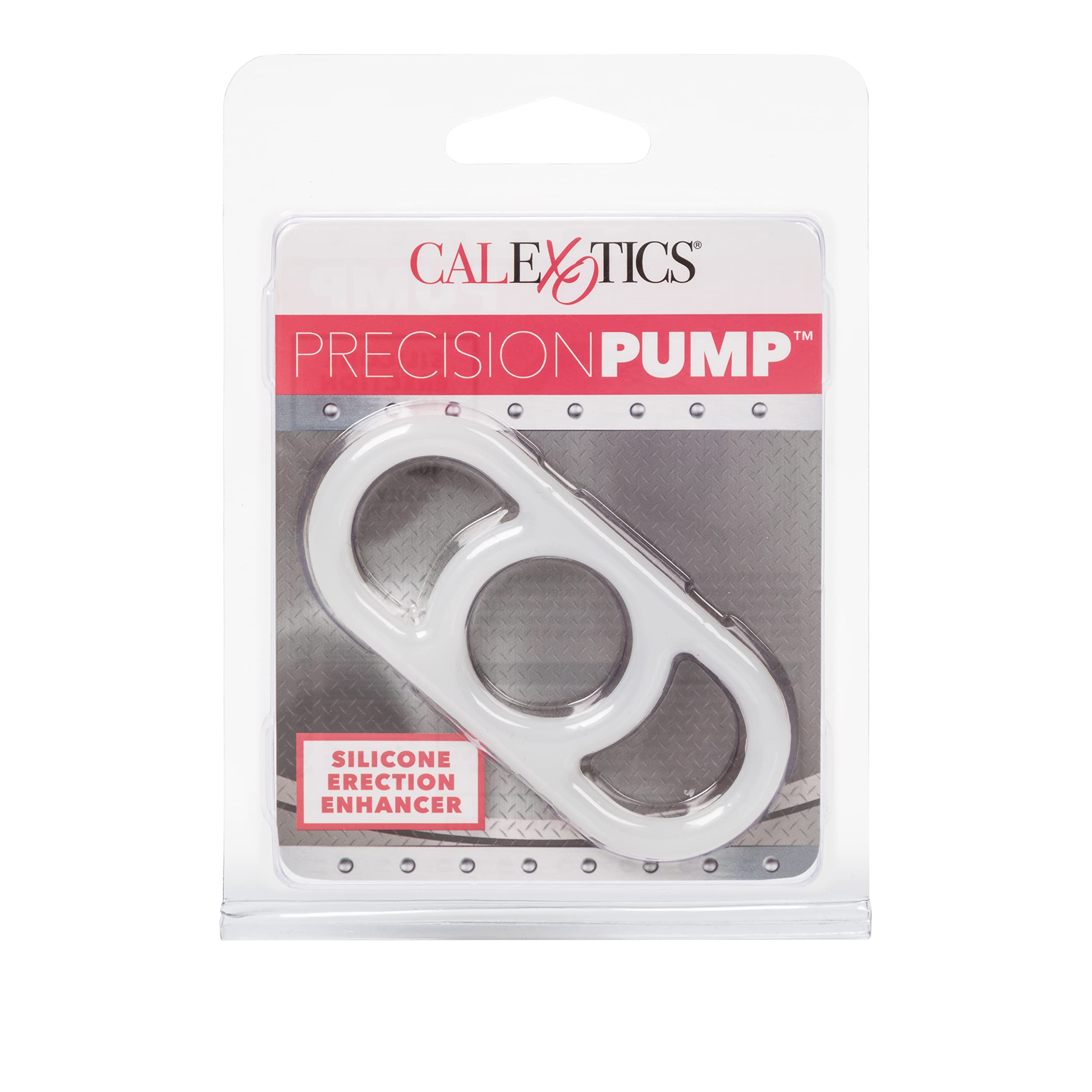 CalExotics Precision Pump Silicone Erection Ring with Handles, White