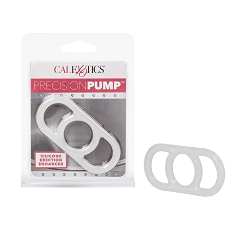 CalExotics Precision Pump Silicone Erection Ring with Handles, White