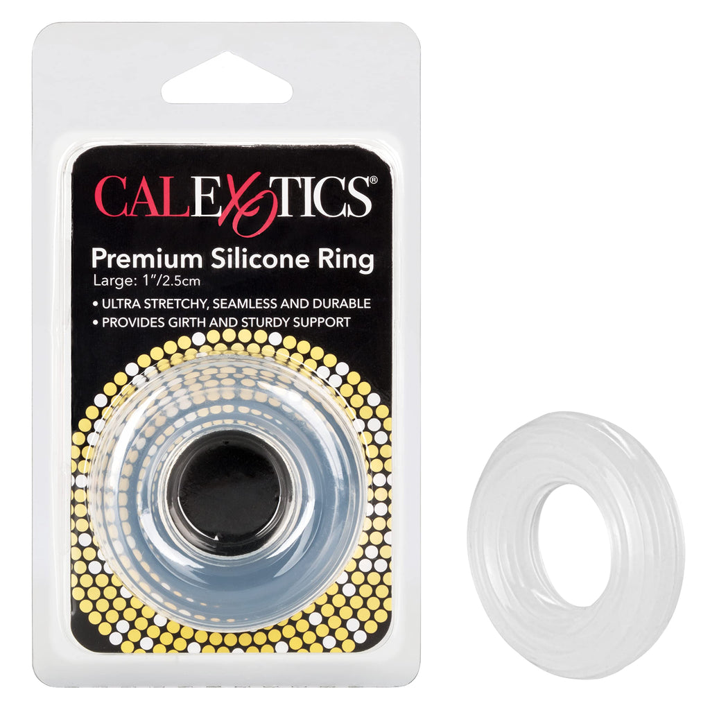 CalExotics Premium Silicone Ring – Clear, Ultra-Stretchy, 1-Inch Inner Diameter