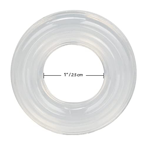 CalExotics Premium Silicone Ring – Clear, Ultra-Stretchy, 1-Inch Inner Diameter