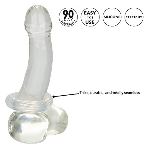 CalExotics Premium Silicone Ring – Clear, Ultra-Stretchy, 1-Inch Inner Diameter