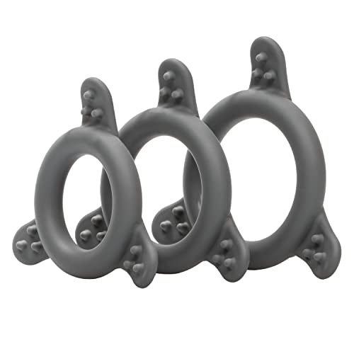 CalExotics Pro Series Silicone Cock Ring Set – 3 Rings in Black (43062)