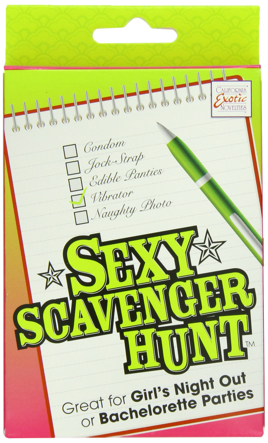 CalExotics Sexy Scavenger Hunt Game – 60 Cards for Bachelorette Parties & Girls Night