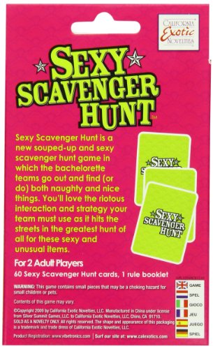 CalExotics Sexy Scavenger Hunt Game – 60 Cards for Bachelorette Parties & Girls Night