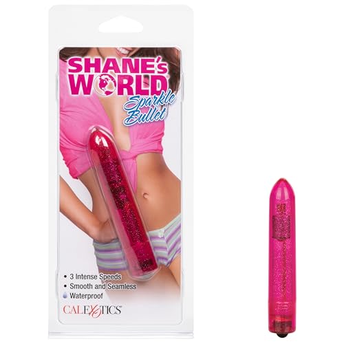 CalExotics Shane's World Sparkle Bullet Vibrator - Waterproof, 3 Speeds, Pink