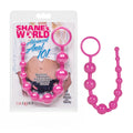 CalExotics Shane’s World Starter Anal Pleasure Beads - Pink, Waterproof Graduated Beads with Retrieval Ring