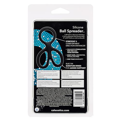 CalExotics Silicone Ball Spreader – Black, Stretchy & Supportive