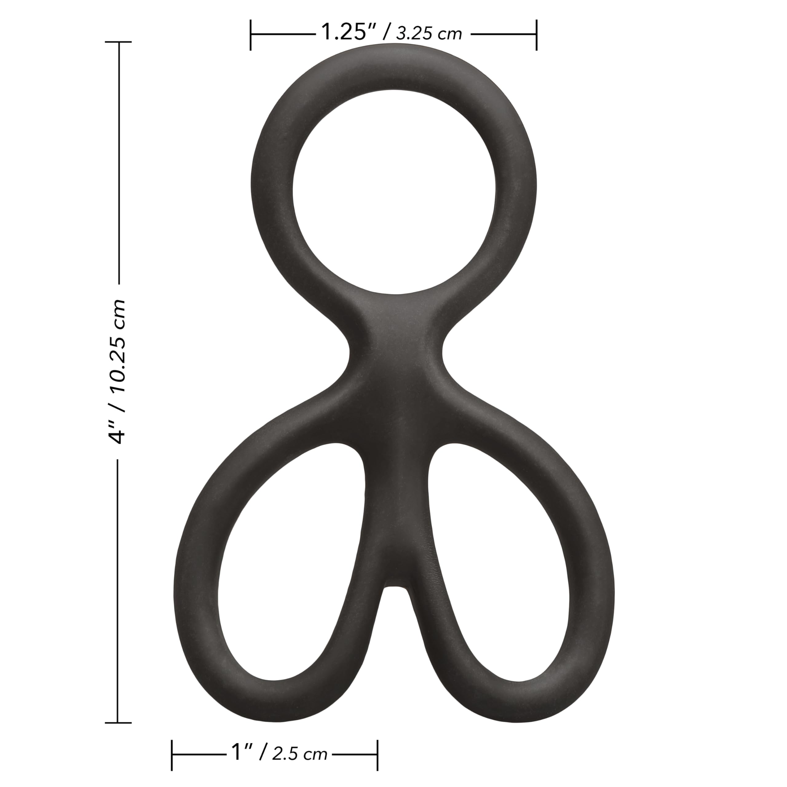 CalExotics Silicone Ball Spreader – Black, Stretchy & Supportive