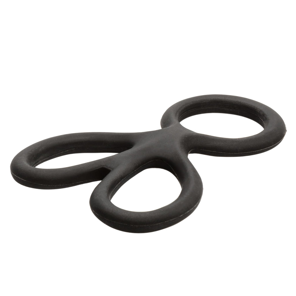 CalExotics Silicone Ball Spreader – Black, Stretchy & Supportive