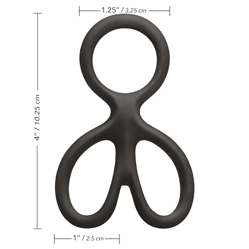 CalExotics Silicone Ball Spreader – Black, Stretchy & Supportive