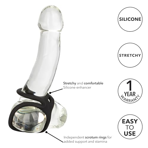CalExotics Silicone Ball Spreader – Black, Stretchy & Supportive