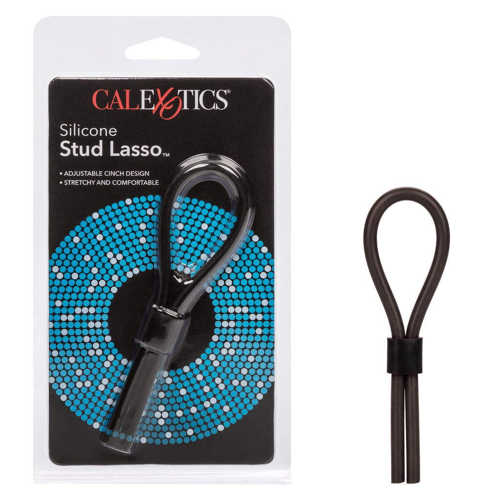 CalExotics Silicone Stud Lasso Rings – Adjustable Ergonomic Cock Ring for Enhanced Erection