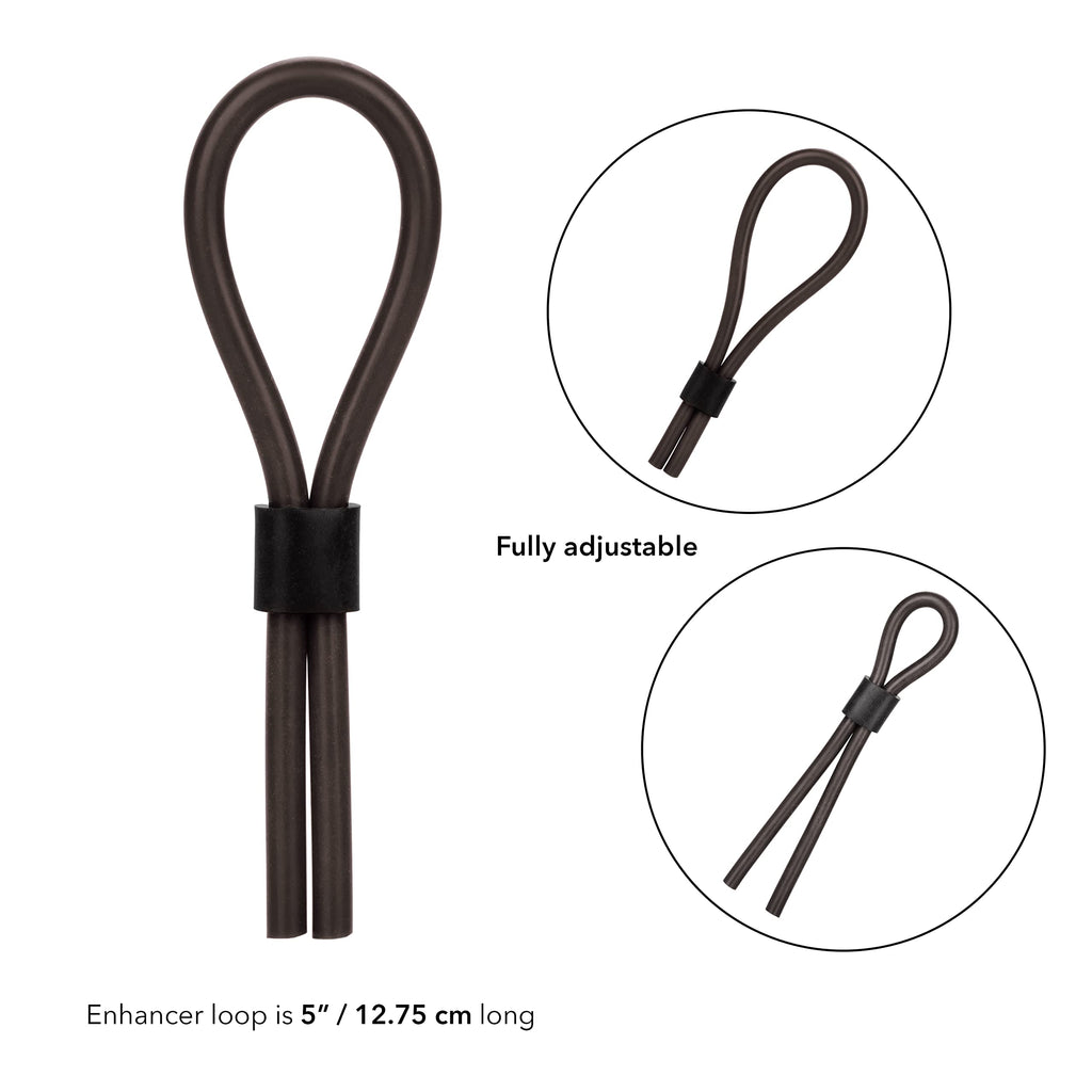 CalExotics Silicone Stud Lasso Rings – Adjustable Ergonomic Cock Ring for Enhanced Erection