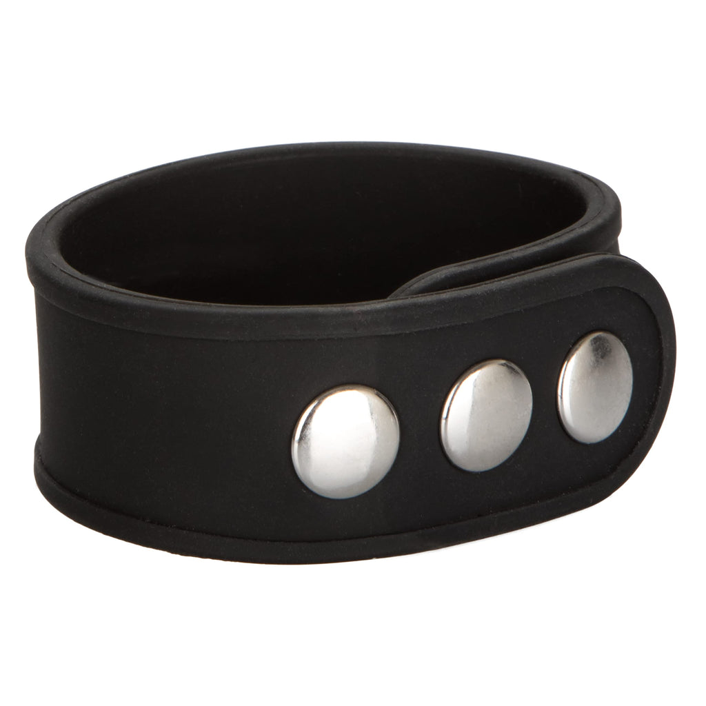 CalExotics Silicone Tri Snap Erection Ring – Black, Adjustable & Durable