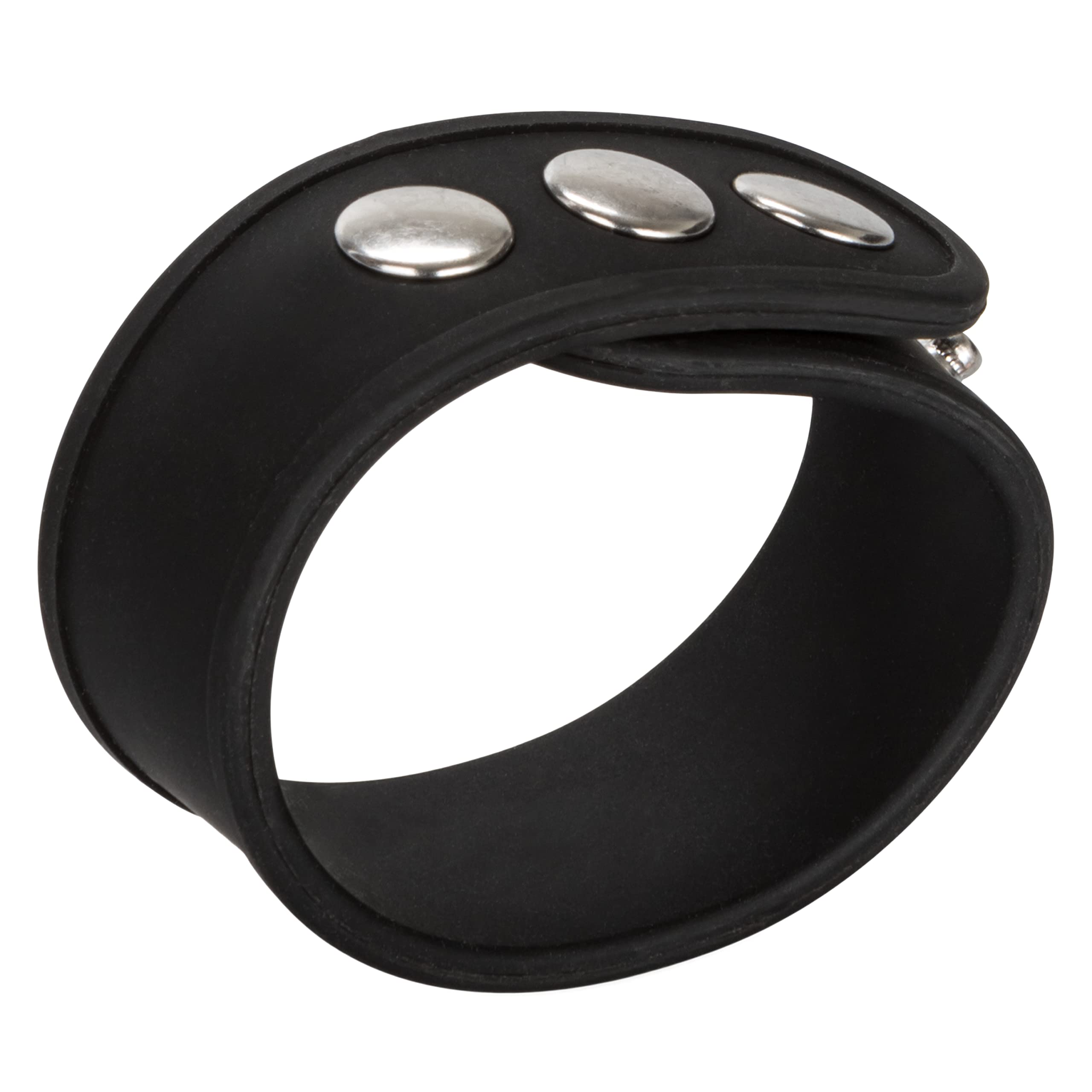CalExotics Silicone Tri Snap Erection Ring – Black, Adjustable & Durable